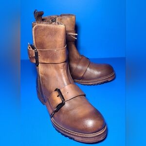 Vintage Foundry Co. VFL 107 Womens Brown Leather ankle boots.